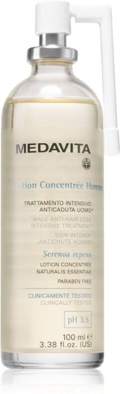 Medavita Lotion Concentree Homme Male Anti-Hair Loss Intensive Treatment Tonic Against Hair Loss for men 100 ml