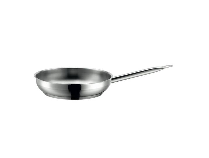 Mäser Bratpfanne Professional, Silberfarben, Metall, rund, 25x47.5x6.1 cm, backofengeeignet, geschmacksneutral, Kochgeschirr, Pfannen, Bratpfannen