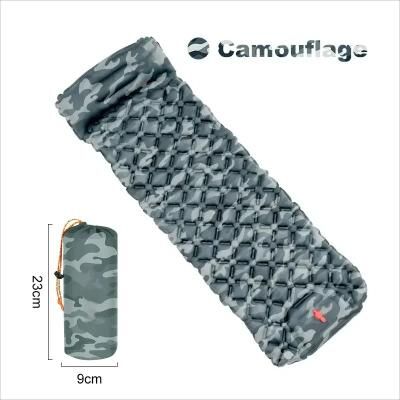 Uplifted Finds Ultralight Outdoor Camping Air Mattress Portable Inflatable Sleeping Pad With Built in Pump & Pillow camouflage Color