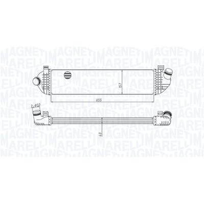 MAGNETI MARELLI Ladeluftkühler 351319204370 für Volvo