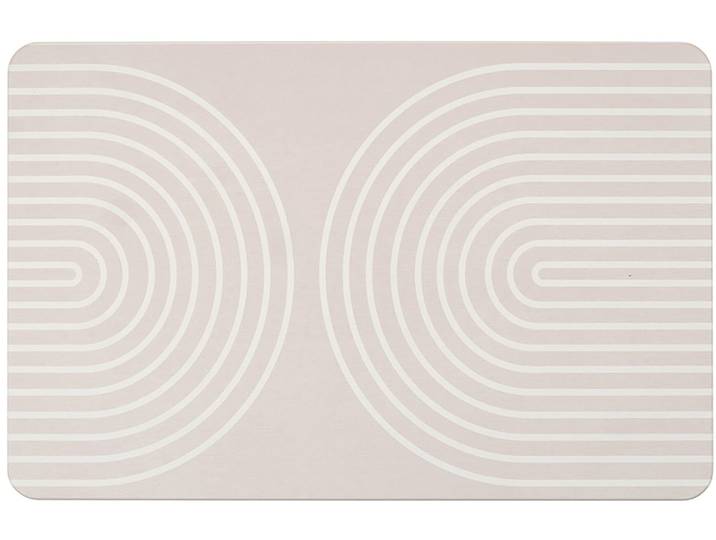 Badematte WENKO Modell Nazca , beige, H:10mm, Badematten, Badematte, rutschfest, stark wasserabsorbierend, aus Kieselgur
