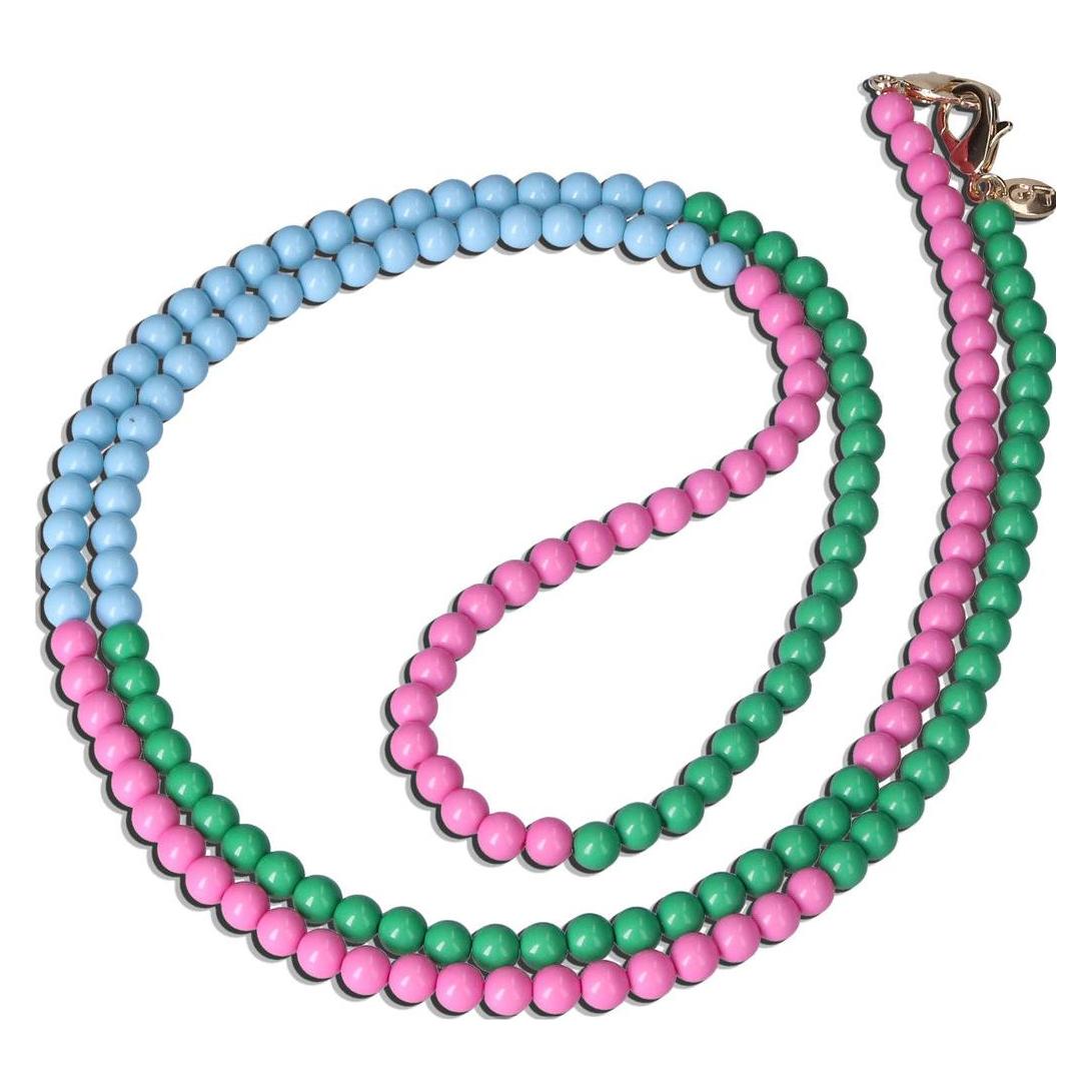 Casetastic Lanyard Beads - Blue/Pink/Green(125cm) (CT-127916)