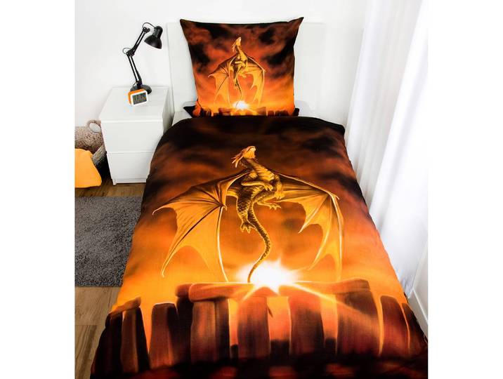 Parure de lit Anne Stokes Dragon Marron