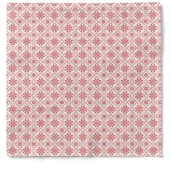 Sovie HORECA Serviette Country-Crystal in Rot aus Tissue 33 x 33 cm, 100 Stück - Schneekristalle Weihnachten Winter