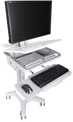 MULTIBRACKETS M Universal Workstation Cart DT UPS