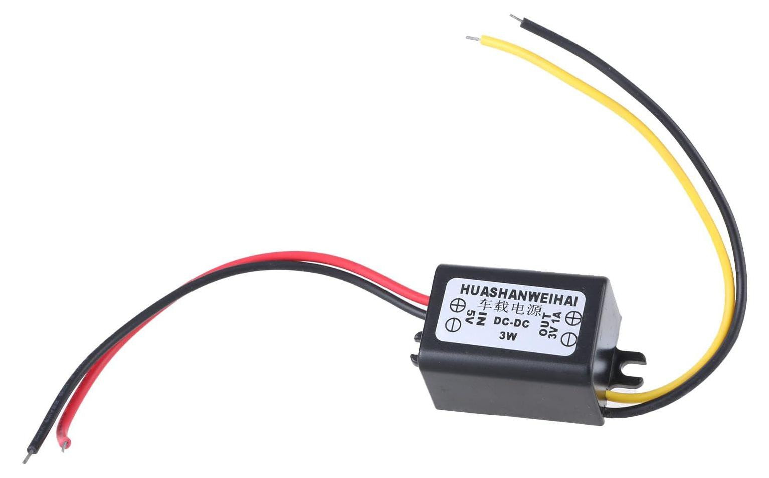 Lustrens DC 5V naar 3V 1A 3W Waterdichte Omvormer voor Auto en Vrachtwagen