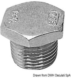Osculati Tappo maschio Tappo maschio inox 1"1/4