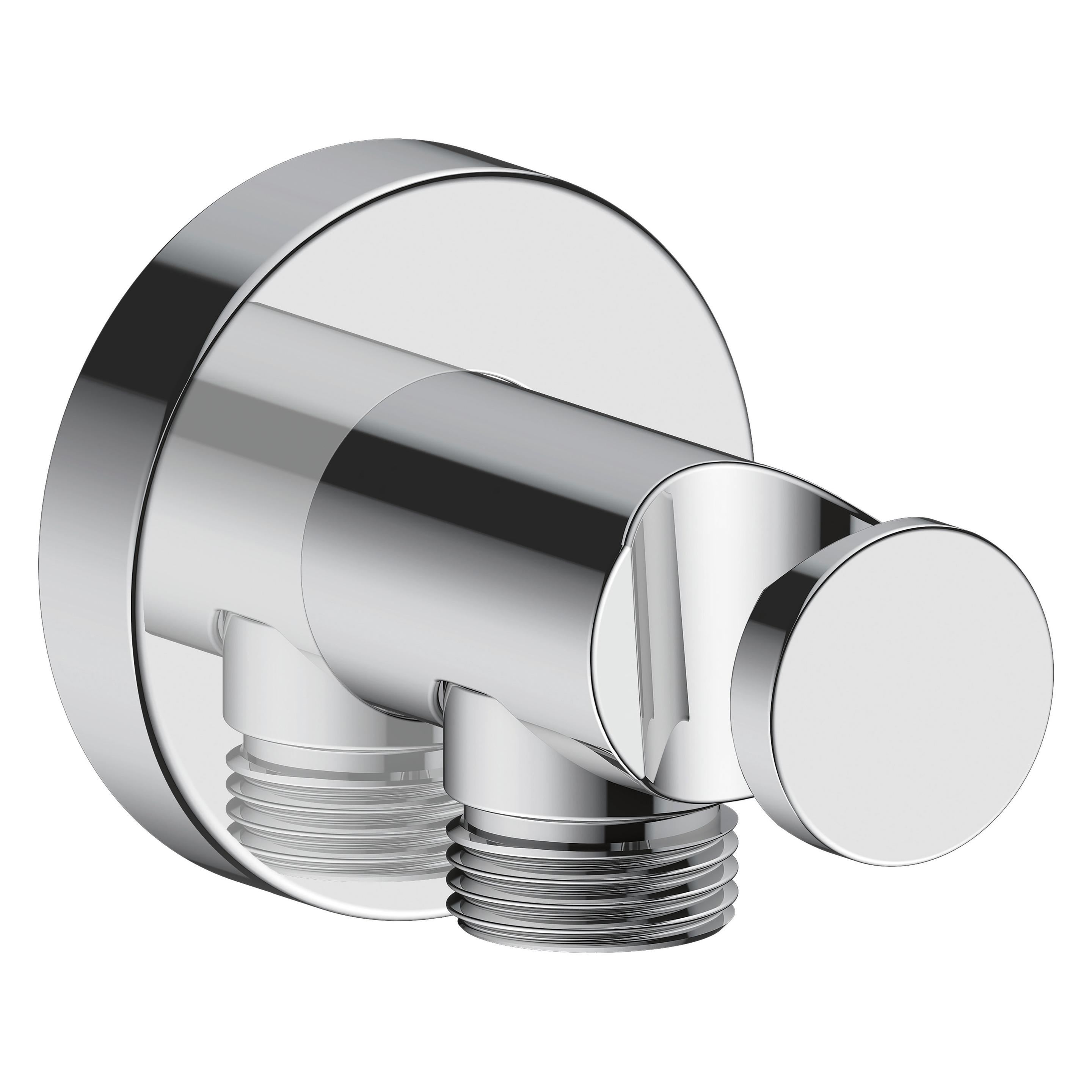 Duravit Wandanschlussbogen runde Rosette, mit Brausehalter chrom (UV0630009010)