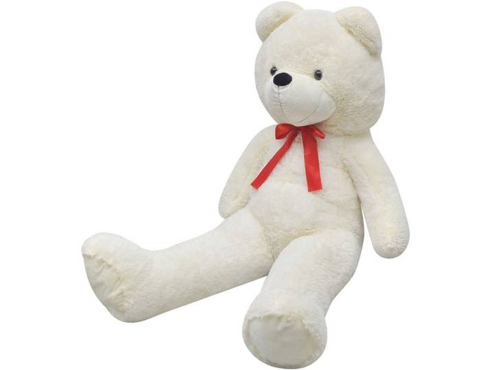 vidaXL Kuscheltier 260 cm Teddybär Kuscheltier Stofftier Plüschtier Plüsch Weiß 242 cm