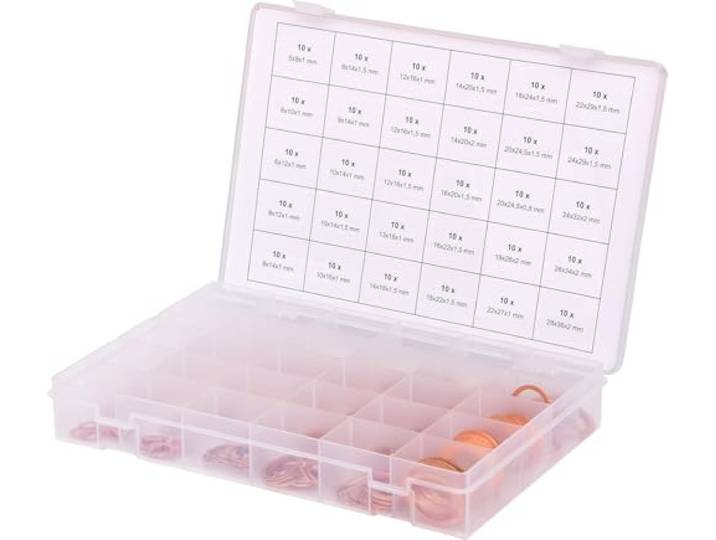 KS Tools 970.0140 Assortiment de 300 Joints cuivre Assortiment de joints cuivre x300