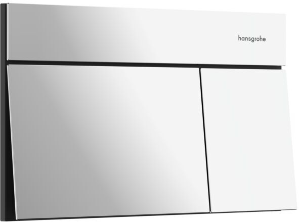Hansgrohe iFrame Element E Betätigungsplatte 66003000 für 2-Mengen-Spülung, Metall, chrom