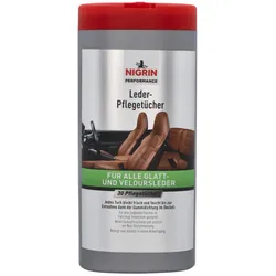 NIGRIN feuchte Reinigungstücher Performance Lederpflege
