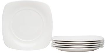 Red Vanilla Hospitality White Square Salad Plate - Set of 6