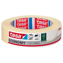 tesa Kreppband ECONOMY 25,0 x 50,0 (mm x m) beige