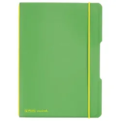 Notizheft flex PP, kariert 40 Blatt, Papier 80g, hellgrün, mit Wechselcover