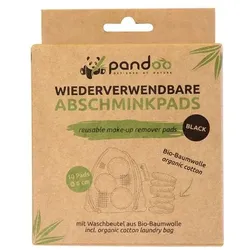 pandoo Abschminkpads »Baumwolle schwarz waschbar« 10 Stück schwarz