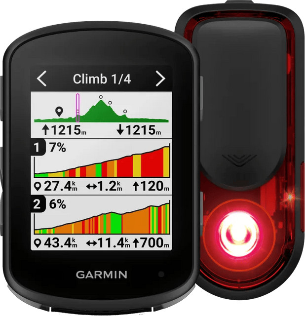 Garmin Edge 540 met Garmin Varia RearVue 820 Radar Achterlicht
