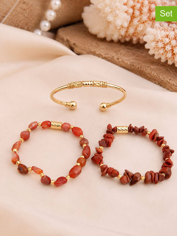 L'Atelier de Gaia 3er-Set: Armbänder und Armpange - onesize