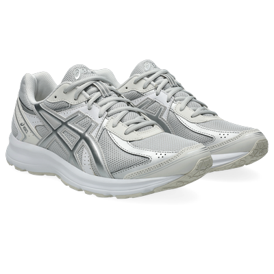 Sneaker ASICS SPORTSTYLE "JOG 100S", Damen, Gr. 48, grau (cloud grau, pure silber), Synthetik, Schuhe Sneaker