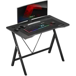 Huzaro Hero 1.4, Gaming Tisch, Schwarz
