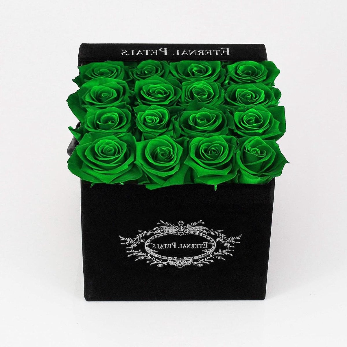 16 Luxe Geconserveerde Rozen - Groen - Eeuwige Rozen voor een Jaar Goed