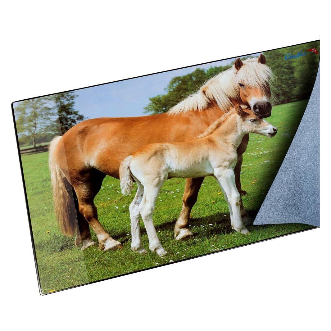 Läufer Motiv 40x53 Pferd/Fohl. (53 x 40 cm) (46587)
