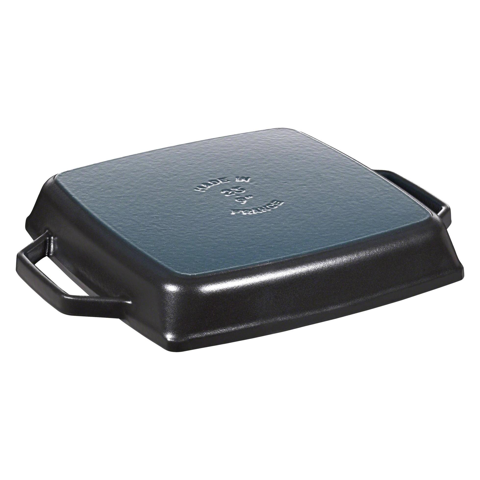 Staub American Grillpfanne quadr., schwarz, 28x28 cm (Grillpfanne, Gusseisen, 28 x 4.30 cm) (40511-683-0)