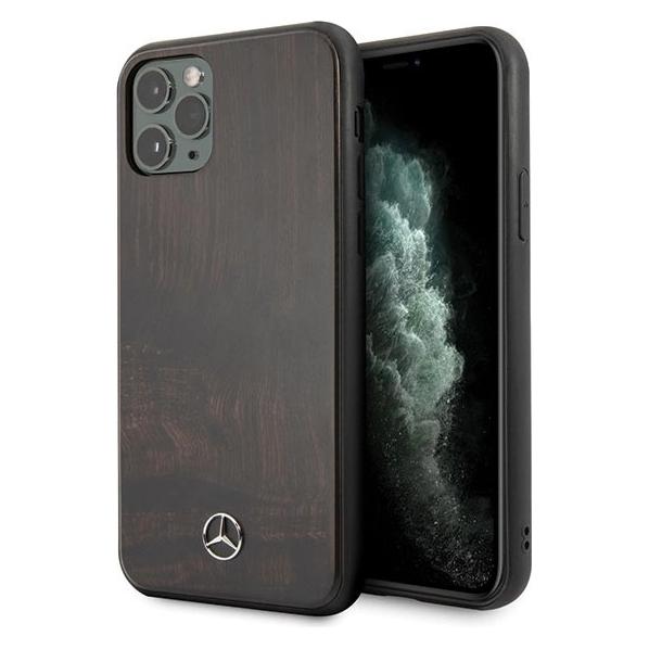 Mercedes MEHCN58VWOBR iPhone 11 Pro Hard Case, Red / Brown Wood Line Rosewood (Apple iPhone 11 Pro) (MEHCN58VWOBR)