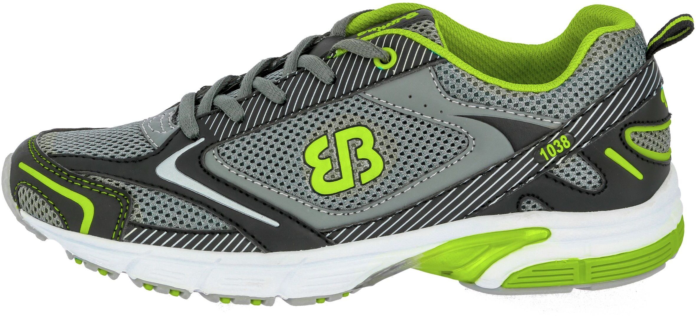 Laufschuh BRÜTTING "Joggingschuh Fusion", Herren, Gr. 38, Textil, grau, Synthetik, Schuhe Laufschuh