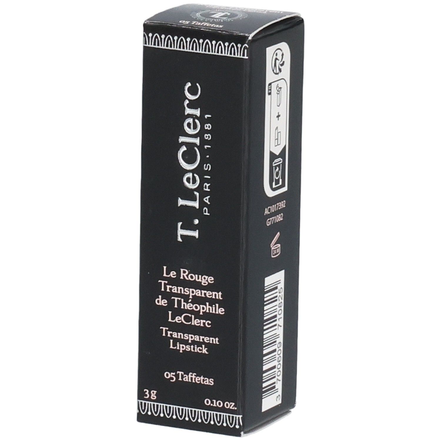 T.LeClerc Rouge A Levres Transparent - 05 Taffeetas 3g 3 g Make up