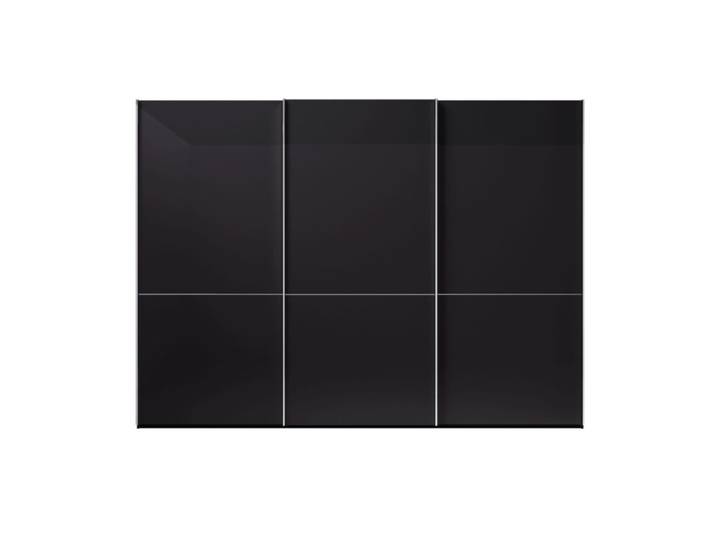 Musterring Imola Schwebetürenschrank mit 3 Glastüren - optional mit Zubehör - Dekor graphit - Komfort Modell Modern, Zeitlos