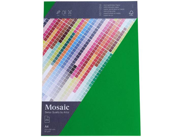 Artoz Mosaic Bogen A4 apfelgrün 25 Stück