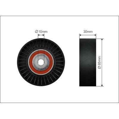 CAFFARO Umlenk-/Führungsrolle, Keilrippenriemen 500249 für Subaru