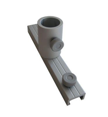 Ultradex Stativadapter, für die Ultradex Lageplantafel, Ø 40 x B 200 mm, Aluminium, silber
