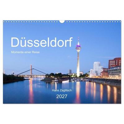 Düsseldorf - Momente einer Reise (Wandkalender 2027 DIN A3 quer), CALVENDO Monatskalender
