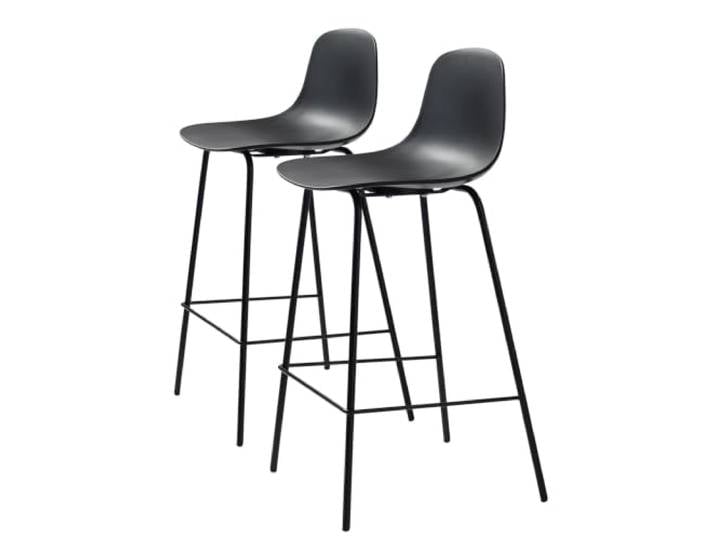 home24 Tresenstuhl Metall Kunststoff 48 x 41 x 93 cm Pulverbeschichtetes Gestell, modernes Design, für Küche oder Bar, in Europa gefertigt, teilmontiert