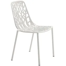 Stuhl Forest Fast weiss weiß, Designer Robby & Francesca Cantarutti, 48x81x53 cm