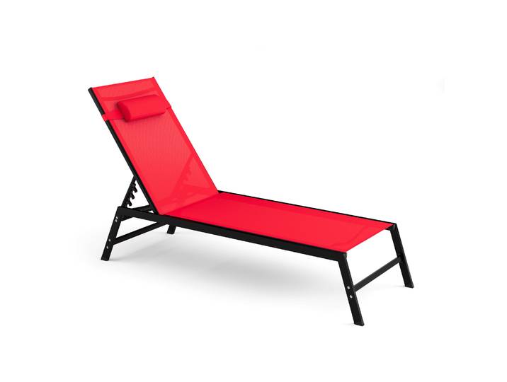 Liegestuhl ADDISON rot