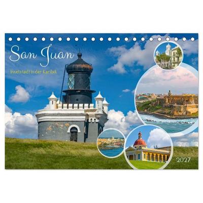 San Juan - Inselstadt in der Karibik (Tischkalender 2027 DIN A5 quer), CALVENDO Monatskalender