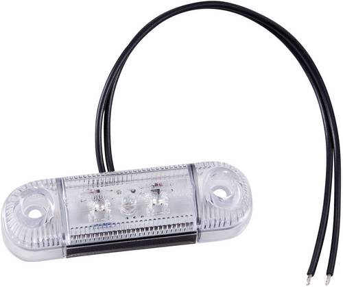 SecoRüt Umriss-Markierungsleuchte Markierungsleuchte seitlich 12 V, 24V Rot Klarglas