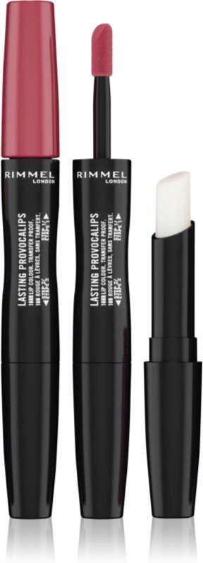 Rimmel Lasting Provocalips Double Ended Langtidsholdbar læbestift Skygge 210 Pinkcase Of Emergency 3,5 g