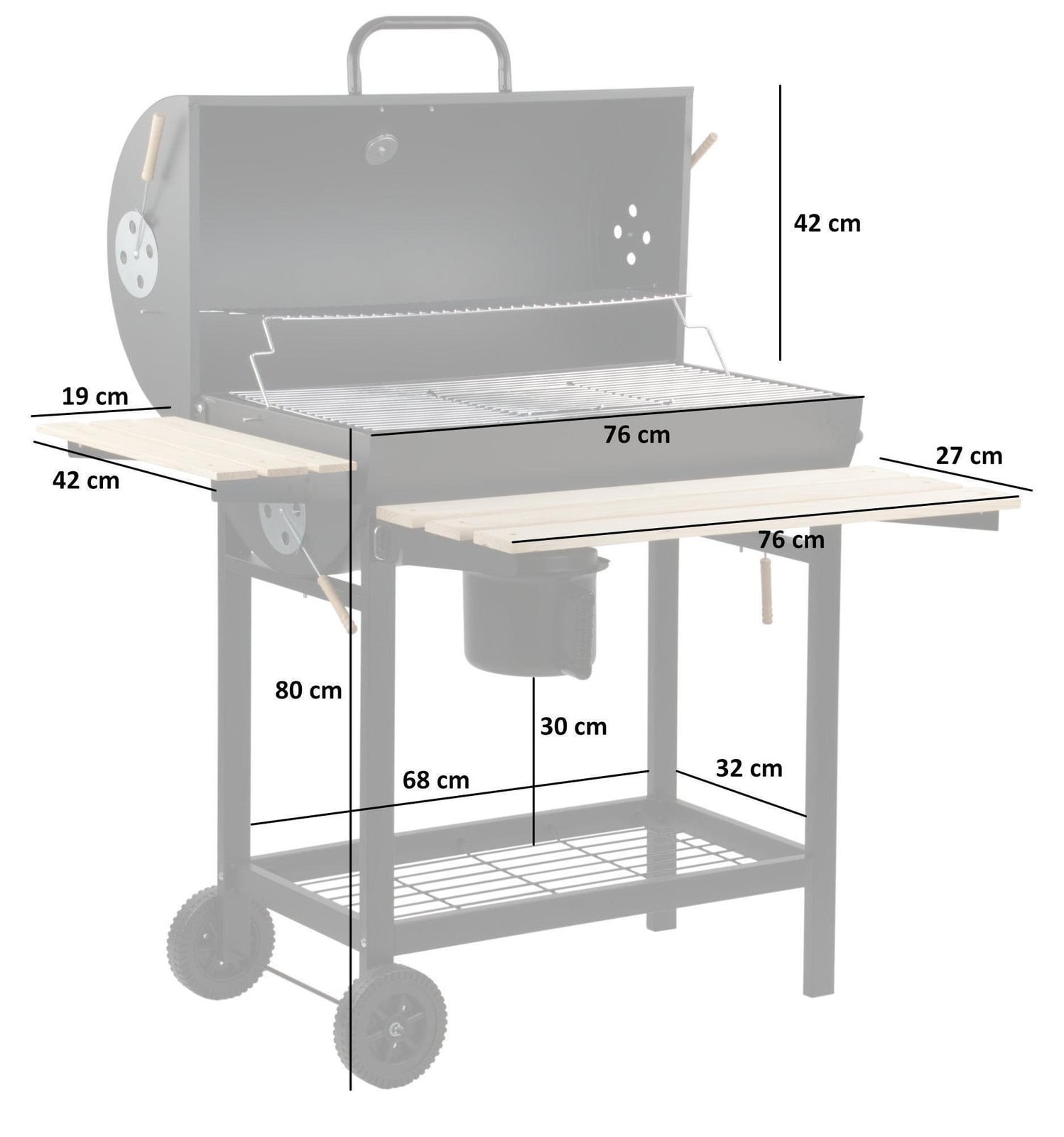 BBQ-Toro Rookoven BBQ11 Zwart Staal