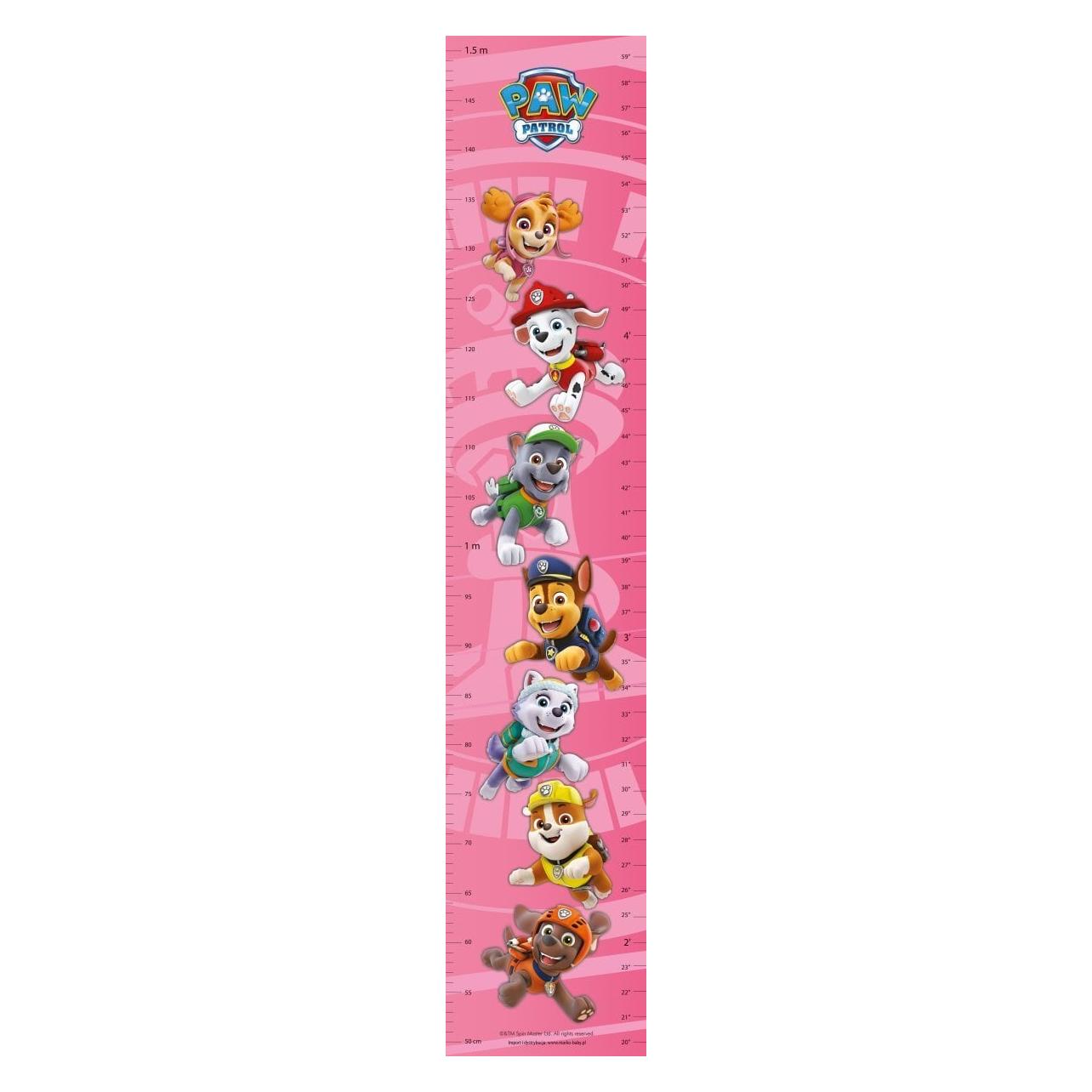 Nickelodeon Srpp-009-Psi Patrouille Wachstum Lineal Rosa (150 cm) (SRPP-009 6)
