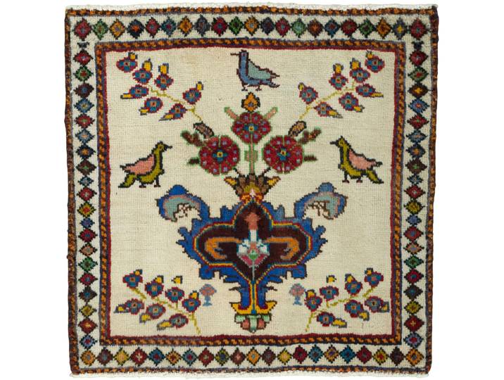 Shiraz Teppich 64x64 Handgeknüpft Orientteppich Perserteppich Quadratisch Wolle