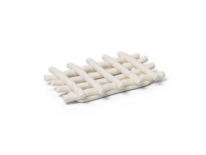 Ferm Living Porte-savon Ceramic 10x14,5 cm Blanc cassé