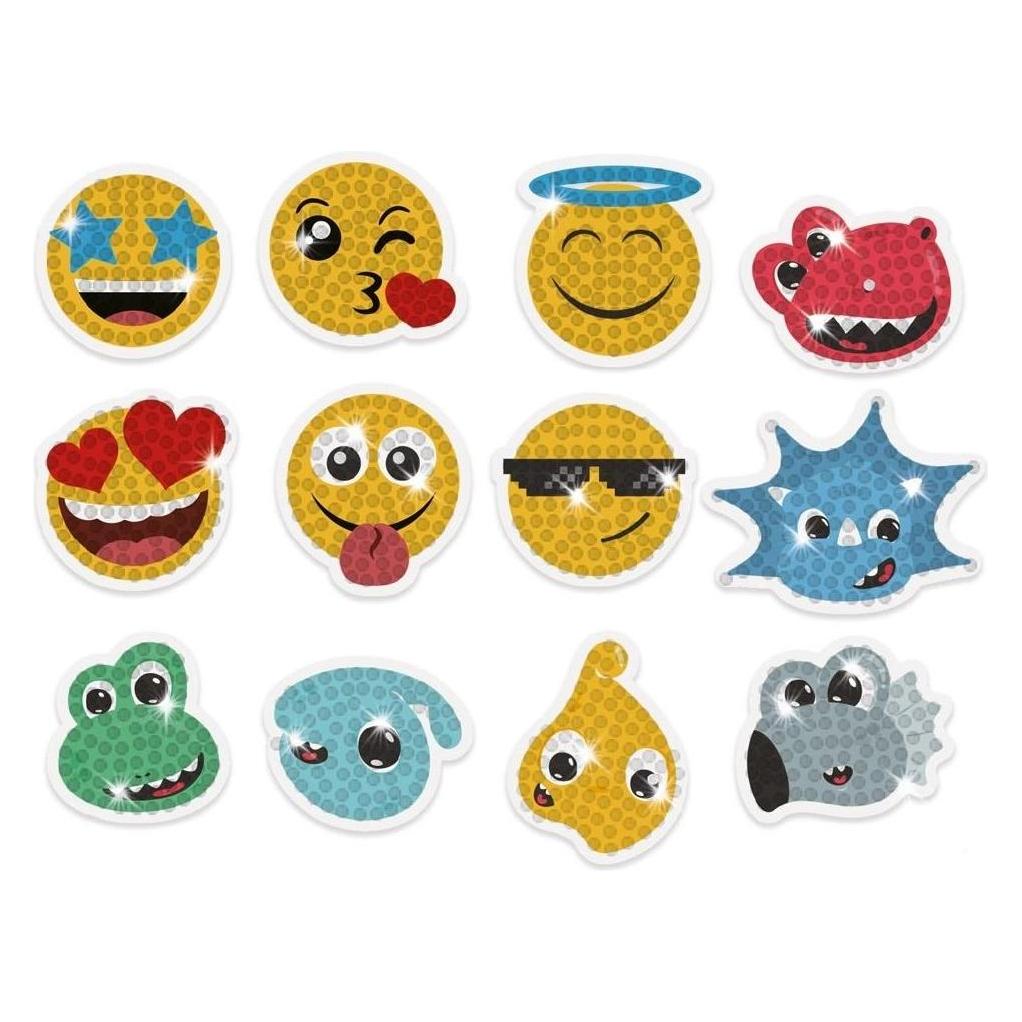 DP Craft Diamantstickerei - Emoticons und Dinosaurieraufkleber (48995835)
