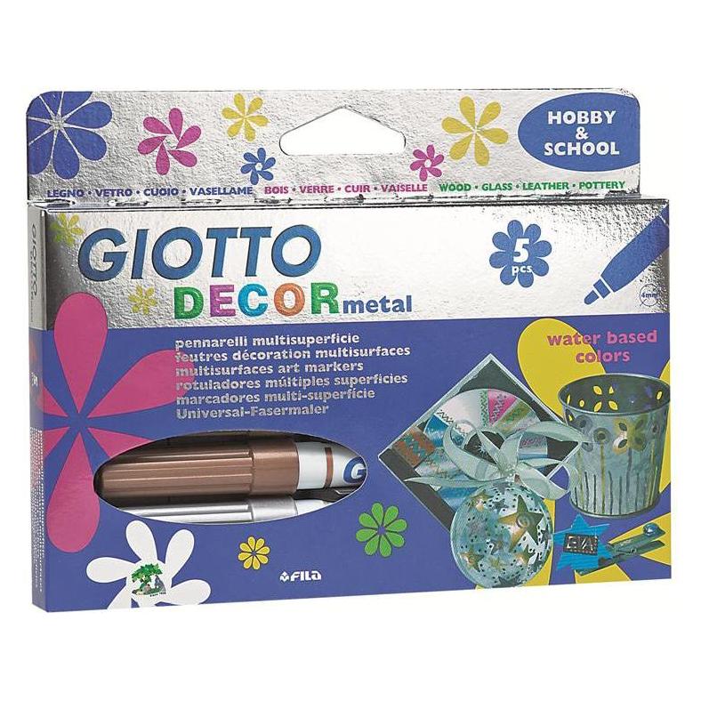 Giotto Fasermaler 'Decor Metal' (5x) (452900)