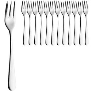 HEPP Kuchengabeln Carlton, silber poliert, Edelstahl 18/10, 15,5 cm, 12 Stück