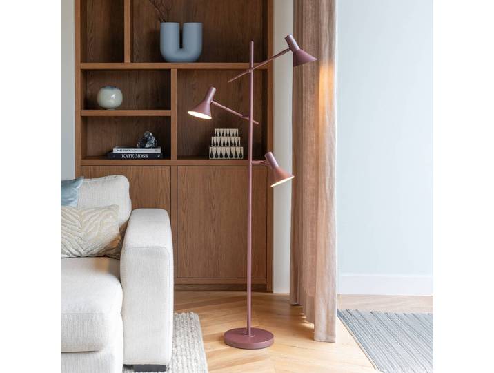 IT´S ABOUT ROMI Stehlampe Izmir, rot, für Wohn- / Esszimmer, Metall, Modern
