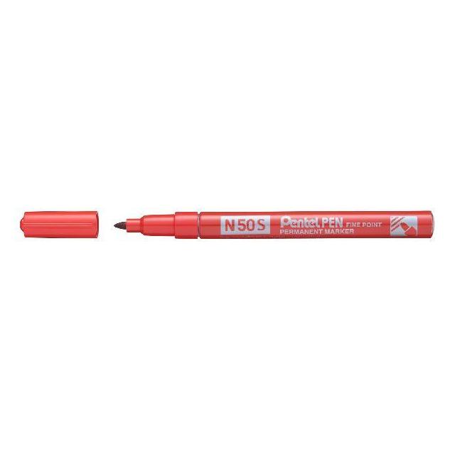 Pentel N50S Textmarker 1 Stück Rote Spitze Typ (1x) (N50S-B)